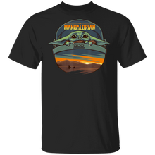 Load image into Gallery viewer, Star Wars The Mandalorian The Child Sunset Fill Logo T-Shirt Movie Fan Tshirt Fanart Gift Friends Logo T Shirts Quote Saying Slogans Shirt
