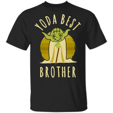 Load image into Gallery viewer, Star Wars Yoda Best Brother Cartoon Yoda T-Shirt Movie Fan Tshirt Fanart Gift Friends Logo T Shirts Quote Saying Slogans Shirt
