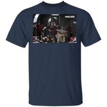 Load image into Gallery viewer, Star Wars The Mandalorian and The Child Pilot and Co-Pilot T-Shirt Movie Fan Tshirt Fanart Gift Friends Logo T Shirts Quote Saying Slogans Shirt
