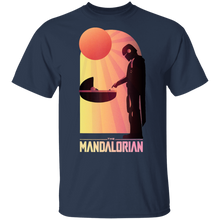Load image into Gallery viewer, Star Wars The Mandalorian The Child Sunset Meeting T-Shirt Movie Fan Tshirt Fanart Gift Friends Logo T Shirts Quote Saying Slogans Shirt
