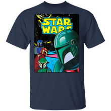 Load image into Gallery viewer, Star Wars The Mandalorian Retro Comic Cover T-Shirt Movie Fan Tshirt Fanart Gift Friends Logo T Shirts Quote Saying Slogans Shirt
