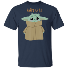 Load image into Gallery viewer, Star Wars The Mandalorian Happy Child T-Shirt Movie Fan Tshirt Fanart Gift Friends Logo T Shirts Quote Saying Slogans Shirt
