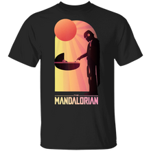 Load image into Gallery viewer, Star Wars The Mandalorian The Child Sunset Meeting T-Shirt Movie Fan Tshirt Fanart Gift Friends Logo T Shirts Quote Saying Slogans Shirt
