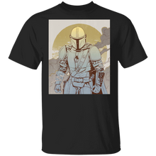 Load image into Gallery viewer, Star Wars The Mandalorian Line Art Poster T-Shirt Movie Fan Tshirt Fanart Gift Friends Logo T Shirts Quote Saying Slogans Shirt
