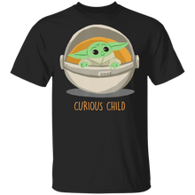 Load image into Gallery viewer, Star Wars The Mandalorian Curious Child T-Shirt Movie Fan Tshirt Fanart Gift Friends Logo T Shirts Quote Saying Slogans Shirt

