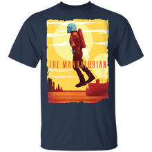 Load image into Gallery viewer, Star Wars The Mandalorian Jet Pack Poster T-Shirt Movie Fan Tshirt Fanart Gift Friends Logo T Shirts Quote Saying Slogans Shirt
