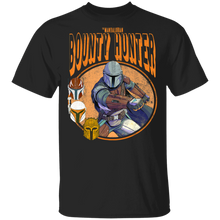 Load image into Gallery viewer, Star Wars The Mandalorian Bounty Hunter Retro Comic Portrait T-Shirt Movie Fan Tshirt Fanart Gift Friends Logo T Shirts Quote Saying Slogans Shirt
