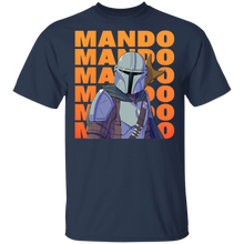 Load image into Gallery viewer, Star Wars The Mandalorian Mando Name Stack Portrait T-Shirt Movie Fan Tshirt Fanart Gift Friends Logo T Shirts Quote Saying Slogans Shirt
