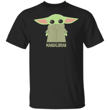Load image into Gallery viewer, Star Wars The Mandalorian The Child Hidden Face Portrait T-Shirt Movie Fan Tshirt Fanart Gift Friends Logo T Shirts Quote Saying Slogans Shirt
