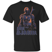 Load image into Gallery viewer, Star Wars The Mandalorian Din Djarin Portrait T-Shirt Movie Fan Tshirt Fanart Gift Friends Logo T Shirts Quote Saying Slogans Shirt
