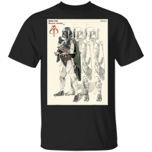 Load image into Gallery viewer, Star Wars Boba Fett Bounty Hunter Mandalorian Poster T-Shirt Movie Fan Tshirt Fanart Gift Friends Logo T Shirts Quote Saying Slogans Shirt
