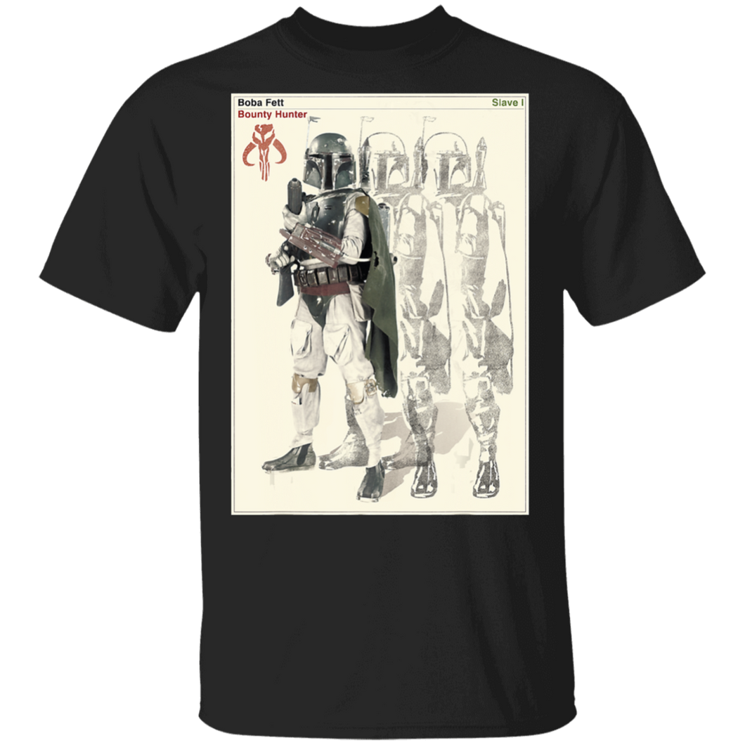 Star Wars Boba Fett Bounty Hunter Mandalorian Poster T-Shirt Movie Fan Tshirt Fanart Gift Friends Logo T Shirts Quote Saying Slogans Shirt