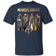 Load image into Gallery viewer, Star Wars The Mandalorian Group Line Up T-Shirt Movie Fan Tshirt Fanart Gift Friends Logo T Shirts Quote Saying Slogans Shirt
