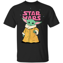 Load image into Gallery viewer, Star Wars The Mandalorian The Child Cute Force Cartoon Logo T-Shirt Movie Fan Tshirt Fanart Gift Friends Logo T Shirts Quote Saying Slogans Shirt
