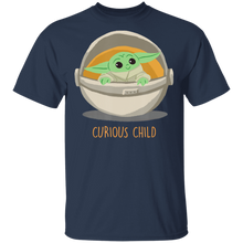 Load image into Gallery viewer, Star Wars The Mandalorian Curious Child T-Shirt Movie Fan Tshirt Fanart Gift Friends Logo T Shirts Quote Saying Slogans Shirt
