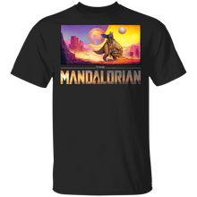 Load image into Gallery viewer, Star Wars The Mandalorian Colorful Abstract Poster T-Shirt Movie Fan Tshirt Fanart Gift Friends Logo T Shirts Quote Saying Slogans Shirt
