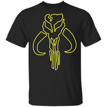 Load image into Gallery viewer, Star Wars The Mandalorian Mythosaur Neon Outline T-Shirt Movie Fan Tshirt Fanart Gift Friends Logo T Shirts Quote Saying Slogans Shirt
