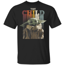 Load image into Gallery viewer, Star Wars The Mandalorian The Child Colorful Letters T-Shirt Movie Fan Tshirt Fanart Gift Friends Logo T Shirts Quote Saying Slogans Shirt
