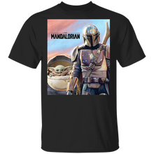 Load image into Gallery viewer, Star Wars The Mandalorian The Child Painting T-Shirt Movie Fan Tshirt Fanart Gift Friends Logo T Shirts Quote Saying Slogans Shirt
