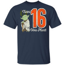 Load image into Gallery viewer, Star Wars Yoda 16th Birthday T-Shirt Movie Fan Tshirt Fanart Gift Friends Logo T Shirts Quote Saying Slogans Shirt
