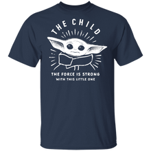 Load image into Gallery viewer, Star Wars The Mandalorian The Child The Force Is Strong T-Shirt Movie Fan Tshirt Fanart Gift Friends Logo T Shirts Quote Saying Slogans Shirt
