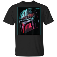 Load image into Gallery viewer, Star Wars The Mandalorian Neon Helmet T-Shirt Movie Fan Tshirt Fanart Gift Friends Logo T Shirts Quote Saying Slogans Shirt
