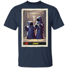 Load image into Gallery viewer, Star Wars The Mandalorian Jawas Trading Card T-Shirt Movie Fan Tshirt Fanart Gift Friends Logo T Shirts Quote Saying Slogans Shirt
