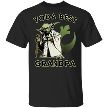 Load image into Gallery viewer, Star Wars Yoda Best Grandpa Rebel Logo T-Shirt Movie Fan Tshirt Fanart Gift Friends Logo T Shirts Quote Saying Slogans Shirt
