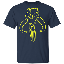 Load image into Gallery viewer, Star Wars The Mandalorian Mythosaur Neon Outline T-Shirt Movie Fan Tshirt Fanart Gift Friends Logo T Shirts Quote Saying Slogans Shirt
