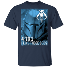 Load image into Gallery viewer, Star Wars The Mandalorian I Like Those Odds T-Shirt Movie Fan Tshirt Fanart Gift Friends Logo T Shirts Quote Saying Slogans Shirt
