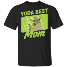 Load image into Gallery viewer, Star Wars Yoda Best Mom Yoda Cartoon Portrait T-Shirt Movie Fan Tshirt Fanart Gift Friends Logo T Shirts Quote Saying Slogans Shirt

