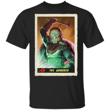 Load image into Gallery viewer, Star Wars The Mandalorian The Armorer Trading Card T-Shirt Movie Fan Tshirt Fanart Gift Friends Logo T Shirts Quote Saying Slogans Shirt
