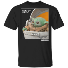 Load image into Gallery viewer, Star Wars The Mandalorian The Child Snack Time T-Shirt Movie Fan Tshirt Fanart Gift Friends Logo T Shirts Quote Saying Slogans Shirt
