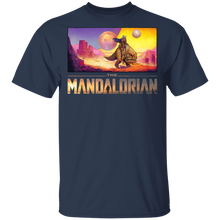 Load image into Gallery viewer, Star Wars The Mandalorian Colorful Abstract Poster T-Shirt Movie Fan Tshirt Fanart Gift Friends Logo T Shirts Quote Saying Slogans Shirt
