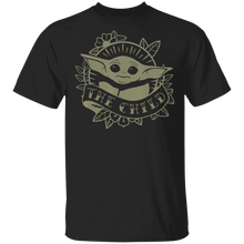 Load image into Gallery viewer, Star Wars The Mandalorian The Child Traditional Portrait T-Shirt Movie Fan Tshirt Fanart Gift Friends Logo T Shirts Quote Saying Slogans Shirt
