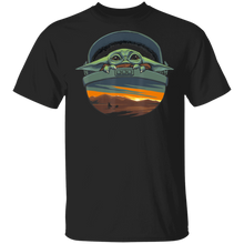 Load image into Gallery viewer, Star Wars The Mandalorian The Child Sunset Fill T-Shirt Movie Fan Tshirt Fanart Gift Friends Logo T Shirts Quote Saying Slogans Shirt
