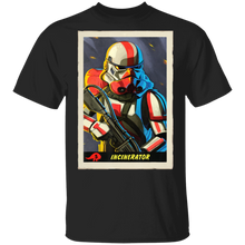 Load image into Gallery viewer, Star Wars The Mandalorian Incinerator Stormtrooper Card T-Shirt Movie Fan Tshirt Fanart Gift Friends Logo T Shirts Quote Saying Slogans Shirt
