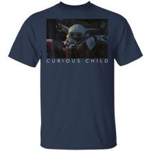 Load image into Gallery viewer, Star Wars The Mandalorian The Child Curious Child Portrait T-Shirt Movie Fan Tshirt Fanart Gift Friends Logo T Shirts Quote Saying Slogans Shirt
