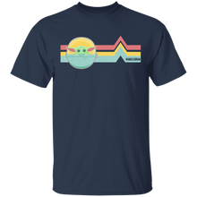 Load image into Gallery viewer, Star Wars The Mandalorian The Child Rainbow Chest Lines T-Shirt Movie Fan Tshirt Fanart Gift Friends Logo T Shirts Quote Saying Slogans Shirt
