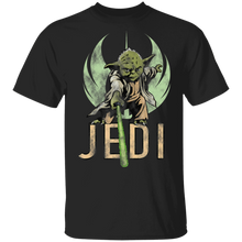 Load image into Gallery viewer, Star Wars Yoda Jedi Lightsaber T-Shirt Movie Fan Tshirt Fanart Gift Friends Logo T Shirts Quote Saying Slogans Shirt
