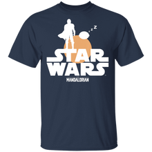 Load image into Gallery viewer, Star Wars The Mandalorian The Child Sunset Silhouette T-Shirt Movie Fan Tshirt Fanart Gift Friends Logo T Shirts Quote Saying Slogans Shirt
