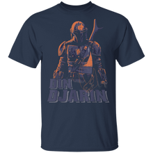Load image into Gallery viewer, Star Wars The Mandalorian Din Djarin Portrait T-Shirt Movie Fan Tshirt Fanart Gift Friends Logo T Shirts Quote Saying Slogans Shirt
