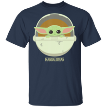 Load image into Gallery viewer, Star Wars The Mandalorian The Child Bassinet Portrait T-Shirt Movie Fan Tshirt Fanart Gift Friends Logo T Shirts Quote Saying Slogans Shirt

