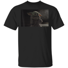 Load image into Gallery viewer, Star Wars The Mandalorian The Child Sad Portrait T-Shirt Movie Fan Tshirt Fanart Gift Friends Logo T Shirts Quote Saying Slogans Shirt
