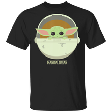 Load image into Gallery viewer, Star Wars The Mandalorian The Child Bassinet Portrait T-Shirt Movie Fan Tshirt Fanart Gift Friends Logo T Shirts Quote Saying Slogans Shirt
