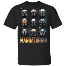 Load image into Gallery viewer, Star Wars The Mandalorian Helmet Box Up T-Shirt Movie Fan Tshirt Fanart Gift Friends Logo T Shirts Quote Saying Slogans Shirt
