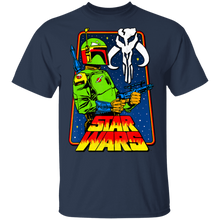 Load image into Gallery viewer, Star Wars Boba Fett The Mandalorian Vibrance Graphic T-Shirt Movie Fan Tshirt Fanart Gift Friends Logo T Shirts Quote Saying Slogans Shirt
