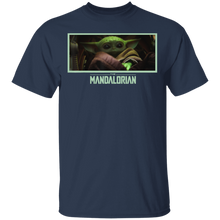 Load image into Gallery viewer, Star Wars The Mandalorian The Child The Stare Portrait T-Shirt Movie Fan Tshirt Fanart Gift Friends Logo T Shirts Quote Saying Slogans Shirt
