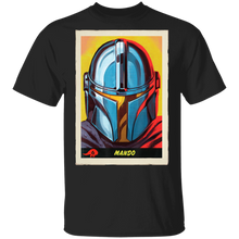 Load image into Gallery viewer, Star Wars The Mandalorian Mando Trading Card T-Shirt Movie Fan Tshirt Fanart Gift Friends Logo T Shirts Quote Saying Slogans Shirt
