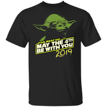 Load image into Gallery viewer, Star Wars Day Yoda May the 4th Be With You 2019 T-Shirt Movie Fan Tshirt Fanart Gift Friends Logo T Shirts Quote Saying Slogans Shirt
